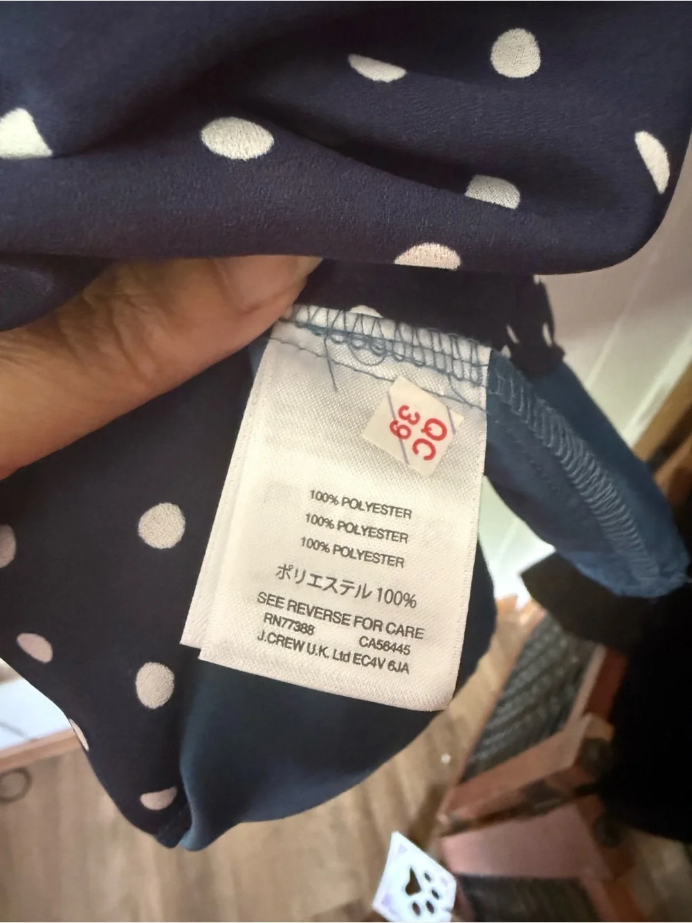 J crew navy Polka Dot Ruffle Sleeveless Dress